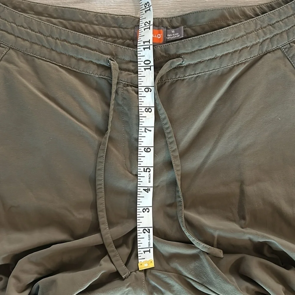 Merrell Muritz Hiking Outdoor Pants Boulder Rocher Size 16 olive green
